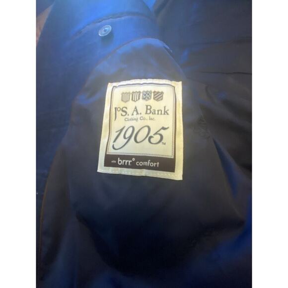 Jos A Bank 1905 Brrr Comfort Tailored Wool Blazer Navy Windowpane Men’s 44L - Picture 5 of 16